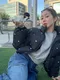 LINENNE－puffer crop padding (3color)：科技羽絨棉短版外套/品牌自訂款