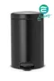 【缺貨】BRABANTIA PEDAL BIN 黑色 時尚腳踏式垃圾桶12L #113741