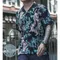 Folklore Classic 和風 日式傳統 浮世繪 竹林虎 復古熱帶古巴領夏威夷襯衫 兩色 Aloha shirt