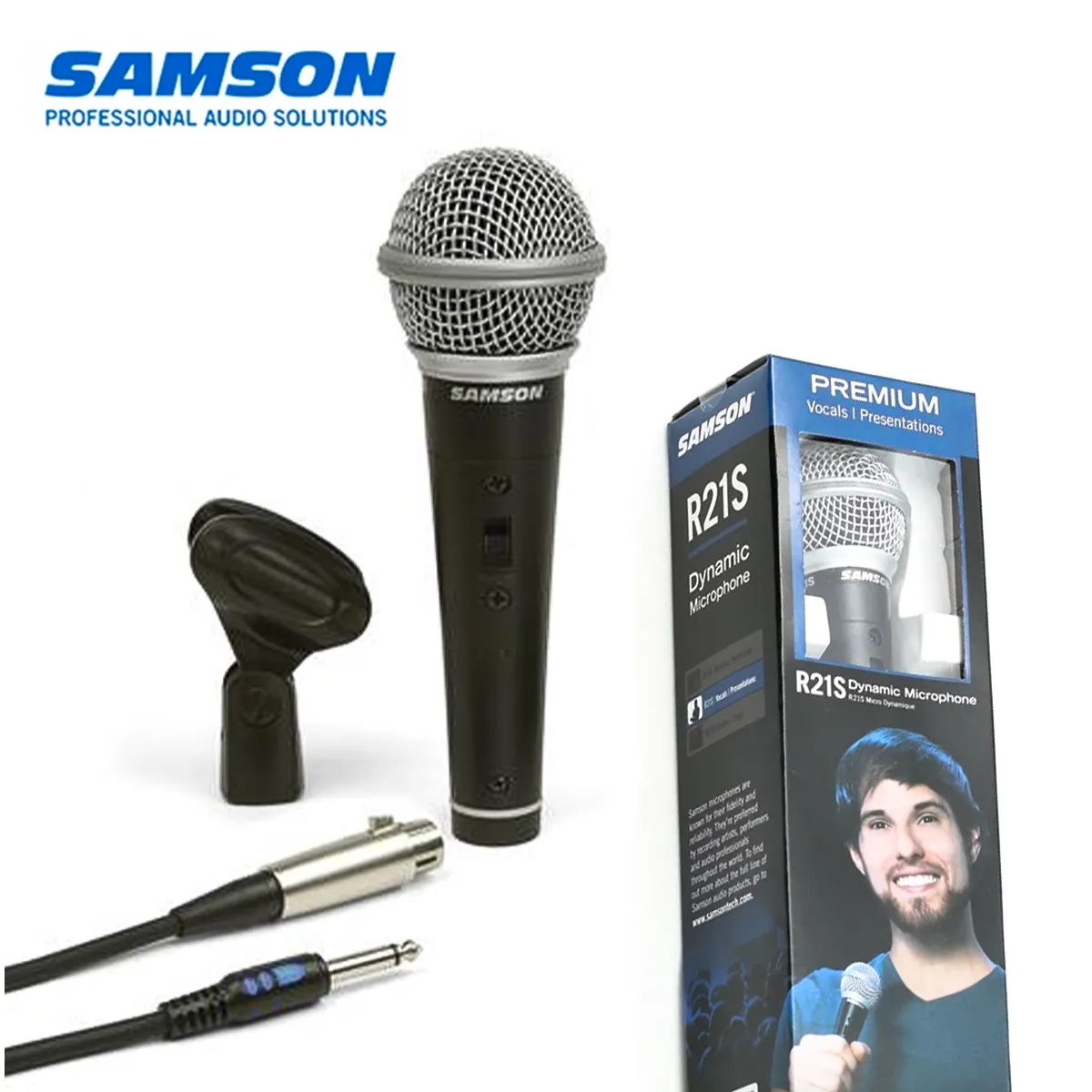 【SAMSON】R10S R21S R31S 心型指向收音 動圈麥克風 XLR 手持式 附6.3mm轉3.5mm 適用演唱會 直播 唱歌 實況 ...