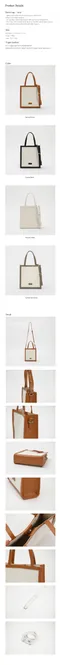 ［焦糖棕現貨］Mur - Balen bag mini： 韓國皮革帆布側背/單肩包（小）：4 colors
