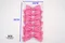 甜心條碼蝴蝶結(K1245-3/Sweetheart Code Bow) ｜條紋｜春天｜手作｜布置｜桃粉色｜緞帶用途｜髮飾