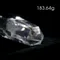 超光高品質雙尖白水晶柱183.64g12.1cm