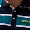 男絲光棉寬條紋休閒短袖POLO衫(兩色)C22221A05