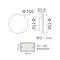 【鹿屋燈飾】舞光 日蝕壁燈D-26015BK-150