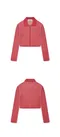 【23SS】 Fallett 性格銀標拉鍊針織外套 (紅)