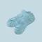 花紗抗菌運動踝襪〈灰藍〉