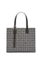 LOEWE Buckle Horizontal tote in Anagram jacquard and calfskin