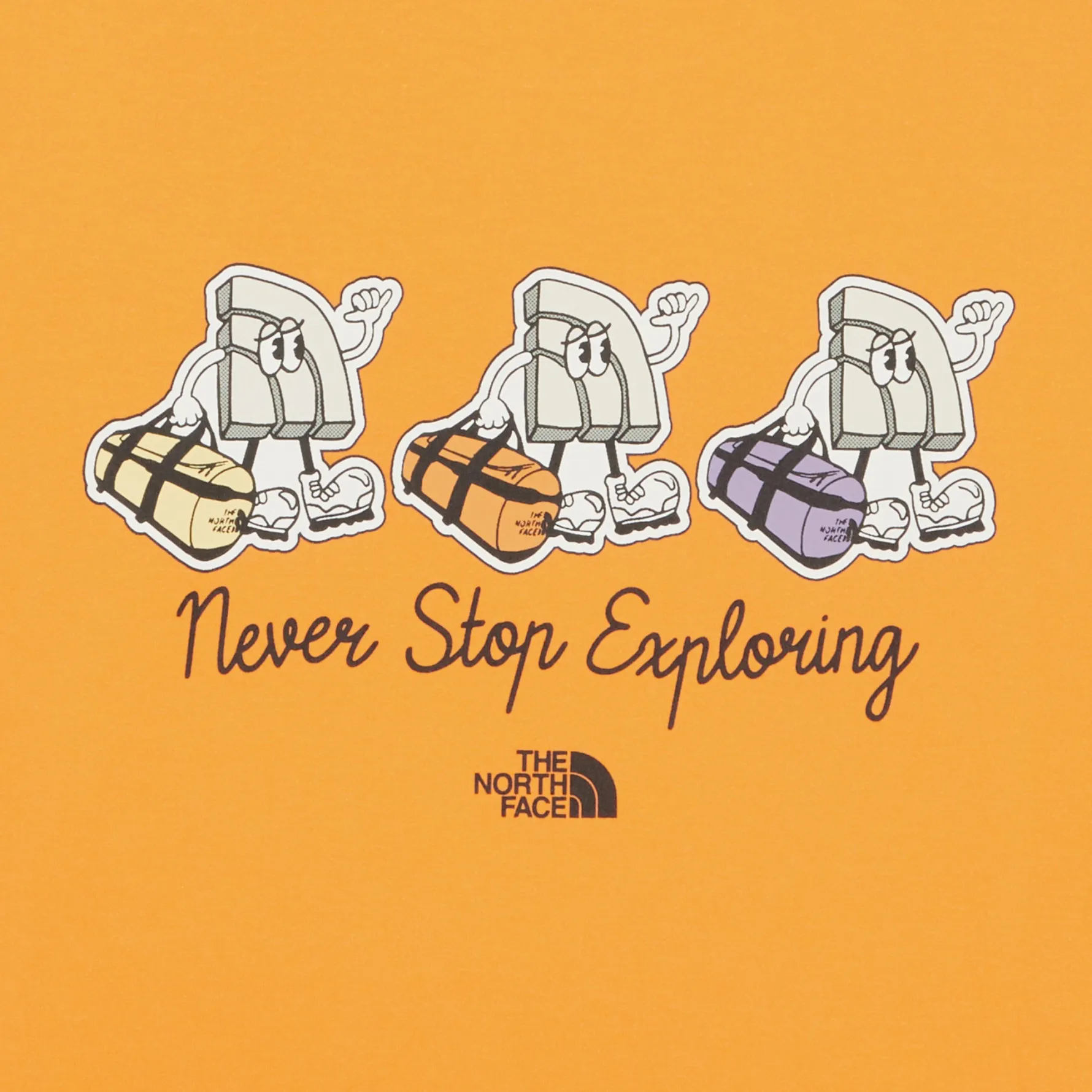 THE NORTH FACE M'S CAMPDAY S/S R/TEE 卡通人物寬鬆小標短袖