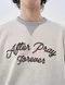 【25FW】After Pray 復古字體長袖上衣(米白)