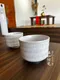 鋃白貝釉茶缽-日本製