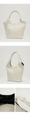 韓國設計師品牌Yeomim－vase bag (cream)：大款花瓶肩背包 奶油色