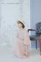 花苞大澎袖 圓領/一字絲滑洋裝_(3色:粉/黑/杏)