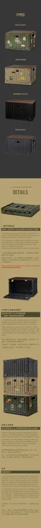 [ CARGO ]  工業風折疊收納箱-沙色/黑色/軍綠/灰色│四色 露營收納 居家收納 裝備袋 戶外收納箱