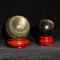 超光雙金眼金沙黑曜球5cm / 6cm (含底座)