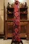 Vintage 60's to Early 70's Vibrant Floral Long Sleeve Polyester Dress/60年代至70年代初復古活力花卉長袖連身裙