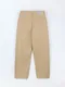 LINENNE－peanut cotton pants (beige)：米黃色斜紋長褲