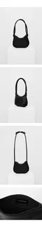 韓國設計師品牌Yeomim －pod bag (black)：霧面黑：肩背推薦