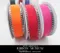 K1623-25 亮透雪紗雙邊格紋織帶25MM (K1623-25 Side Stitched Sheer Ribbon -25MM)
