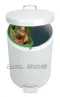 【缺貨】Brabantia 時尚腳踏式垃圾桶 12L(鋼材) 白色／金屬灰