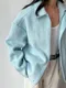 【22FW】 Roaringwild 背後小圖標羊毛夾克 (淺藍)