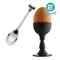 【缺貨】ALESSI 破蛋杯(黑) DRESSED EIERBECH MIT OPENER B #MW14SET B