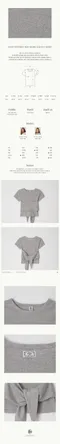 RONRON－KNOT BUSTIER 2 WAY SHORT SLEEVE T SHIRT：3color