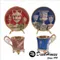 進口古典傢飾 義大利杯盤組 兩款 紅/藍 茶杯組 盤子