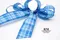 藍色紳士蝴蝶結 (PF162W-3Blue Gentleman Butterfly Bow) ｜手作｜布置｜格子｜緞帶用途