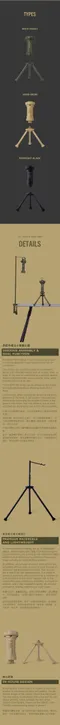 [ CARGO ] 燈架套件組-黑色/沙色/軍綠│三色 燈架延伸配件 多種組裝方式 收納體積小 高品質鋁合金 (附EVA收納盒)
