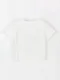 LINENNE－LUV rabbit crop tee (ivory)