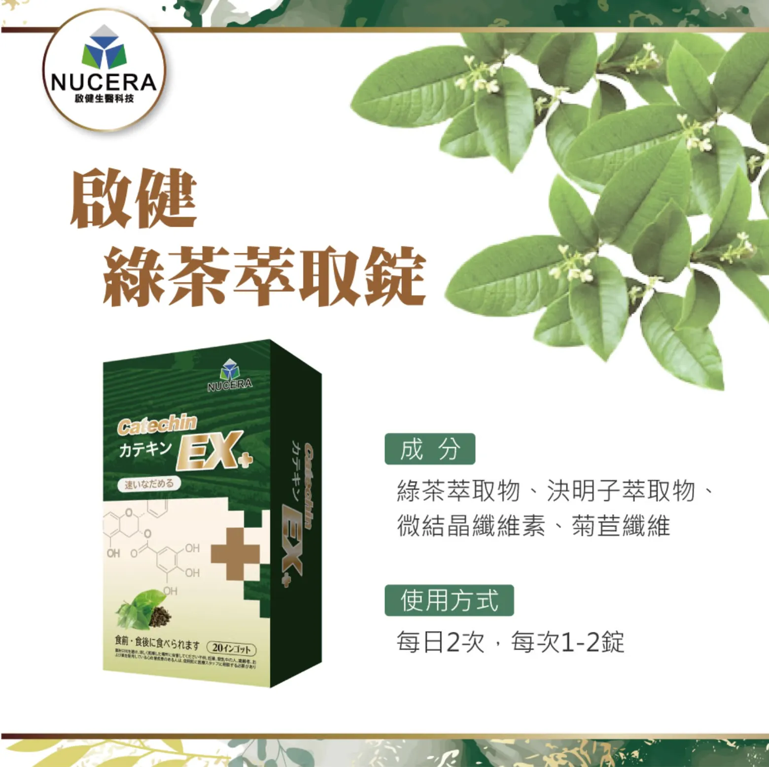 啟健綠茶萃取錠