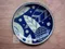 藍葉紋10吋圓皿-日本製