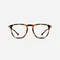 【NOOZ】抗藍光時尚造型平光閱讀眼鏡 －鏡腳便攜款（矩形－玳瑁色）