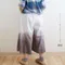 ❤️熱賣追加❤️日系渲染漸層卡布小蕾絲寬褲