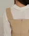 【預購】正韓 高級感胸前荷葉領襯衫