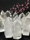 🌸貞緣紫墨湘玉台灣專賣🌸 天然白水晶柱（大），體好、幾乎都有彩虹（拍不太起來），送實木底座，實物拍照現貨供應