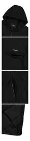 【23SS】 mahagrid 個性小Logo半拉鍊夾克（黑）