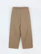 LINENNE－basic cotton wide pants (2color)：造型細褶寬褲