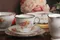 Royal Stafford - PTN1887 金蔥杯緣玫瑰 下午茶組 (含 糖碗 蛋糕盤)
