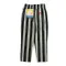 COOKMAN Chef Pants Awning Stripe Black 231-11802