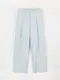 LINENNE－smoothie pin tuck pants (2color)：針褶棉質寬褲