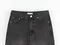 LINENNE－lazy washing denim (washed black)：水洗黑牛仔長褲