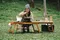 限定通路販售【原木圓生】 阿卡套組▻ 阿卡之霖 Aka Extendable Table 風格桌套組 搭配棕色風格椅
