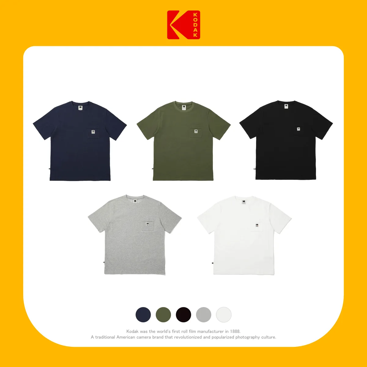 [KODAK] RAINBOW SORONA 半袖Tシャツ (K5223LRS56Y) Kodak | Rainbow Sorona T-Shirt | Yeogi kr | 韓國代購網站
