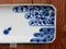 藍葫蘆紋長皿-日本製  