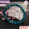 🌸貞緣水晶飾品🌸AB022藍綠鋰輝手鍊8+mm