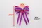 紫藤花蝴蝶結 (K1320-7/Wisteria flower Butterfly Bow) ｜手作｜布置｜裝飾｜緞帶用途｜紫色