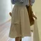 어리틀빗A little b－poison cargo skirt (2color)：口袋造型及膝裙