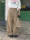 LINENNE－basic cotton wide pants (2color)：造型細褶寬褲